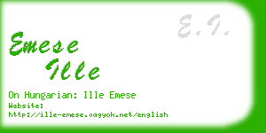 emese ille business card